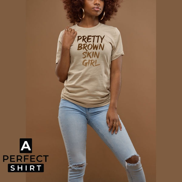 Girls brown 2025 t shirt